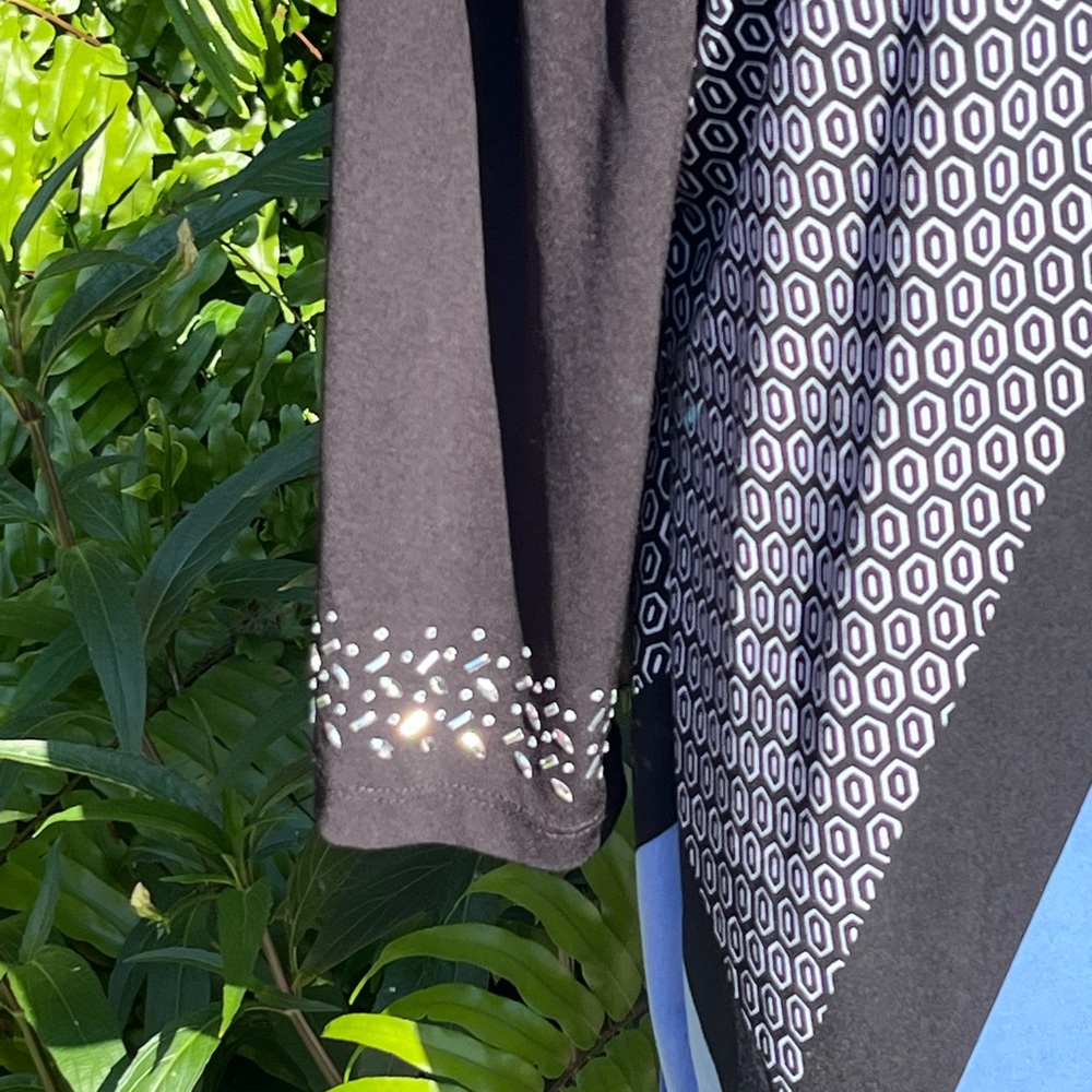 Jm Collection Color Block Top Size Xl - image 3